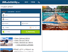 Tablet Screenshot of jaknaletenky.cz